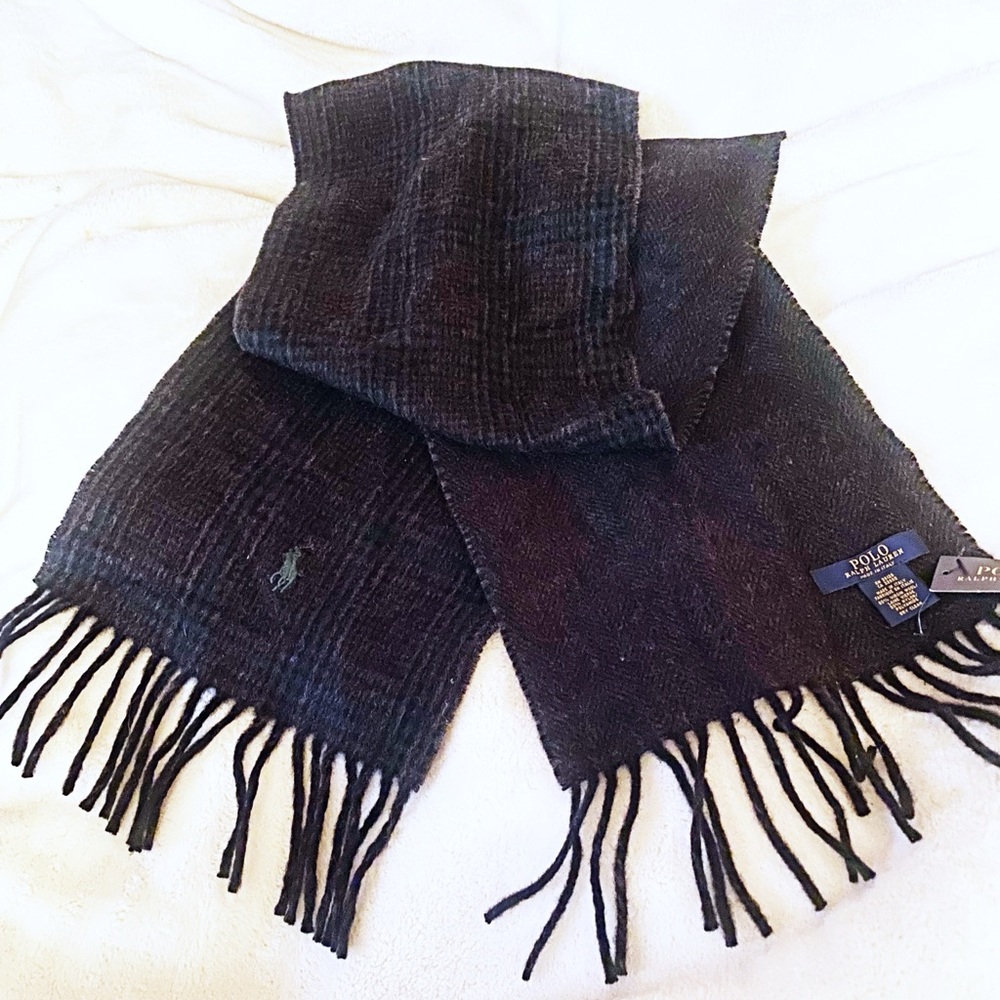 🆕 POLO Ralph Lauren Classic 2 in 1 Reversible Scarf